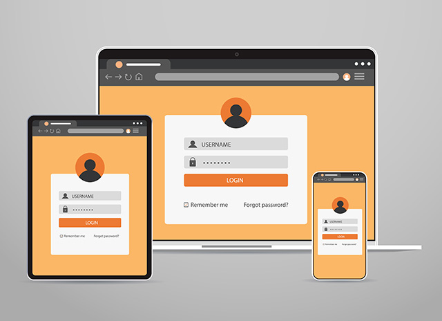 Responsive web application across desktop, tablet, and mobile